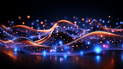 christmas lights on the beach