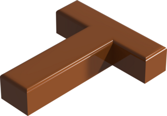 발렌타인 데이 3d 초콜렛 컨셉 알파벳 대문자