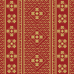 Traditional ethnic batik songket pattern motif art textile