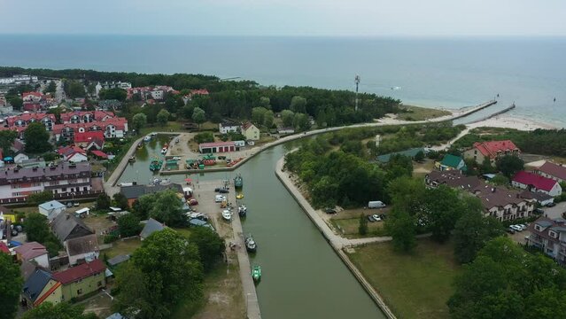 Panorama Port Rowy Aerial View Poland