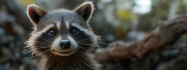 little raccoon. Created with Generative AI.