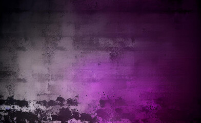Obraz premium Backdrop grunge purple watercolor background with white faded border and old vintage grunge texture, marbled purple and black blank rustic surface painted background illustration.
