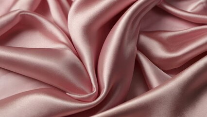 Pink elegant soft silk satin background with space for design, elegant fabric for backgrounds