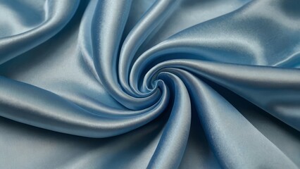 Blue elegant soft silk satin background with space for design, elegant fabric for backgrounds