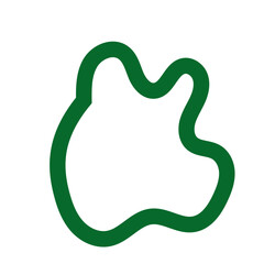 Abstract green lines vector