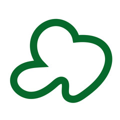 Abstract green lines vector