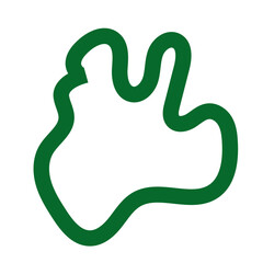 Abstract green lines vector