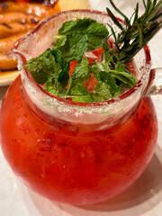fruit punch in glass jar