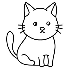 cat kitten cartoon coloring book