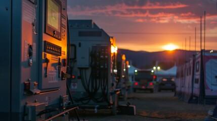 As the sun sets and the lights of the fairgrounds begin to glow a fleet of biofuelpowered generators hum steadily providing the energy needed to keep the event running smoothly. The .
