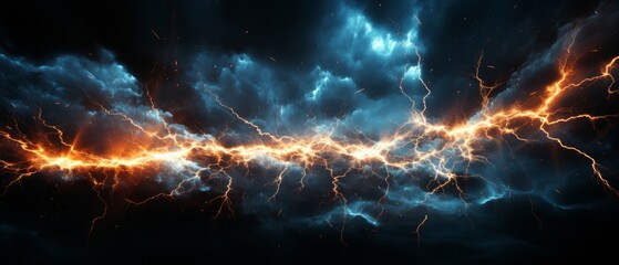 Lightning, transparent black background, mocap motion capture