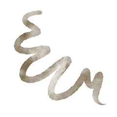 Watercolour Squiggly Lines Decorative