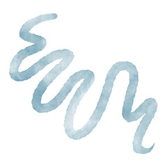 Watercolour Squiggly Lines Decorative