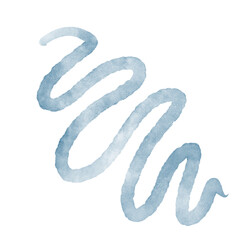Fototapeta premium Watercolour Squiggly Lines Decorative