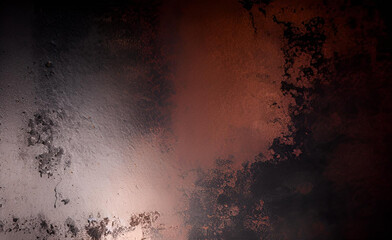 Old grunge copper bronze rusty texture background. Distressed cracked patina.