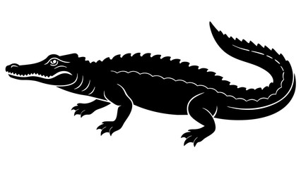 Naklejka premium crocodile and svg file