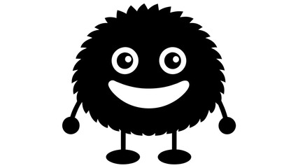 oval eyes and  teeth