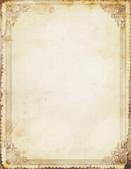 Old paper background with frame