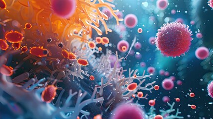 A 3D depiction of antibiotic-resistant bacteria