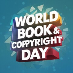 Obraz premium World book and copyright day 