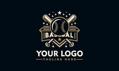 Baseball Logo Vector Baseball Softball Team Club Logo Template Vector