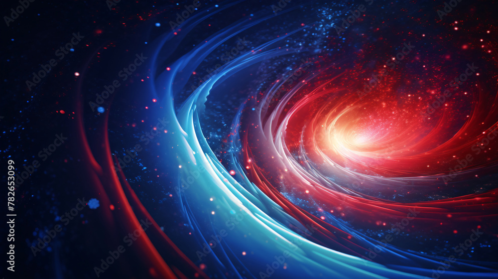Wall mural digital galaxy colorful black hole scene abstract graphic poster web page ppt background