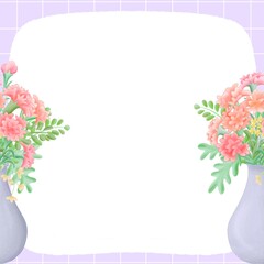 Carnations in a vase background