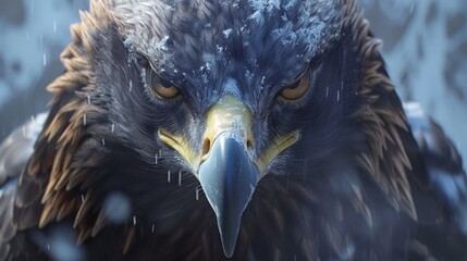 Golden Eagle and witness its fierce determination and unwavering strength, its piercing eyes and razor-sharp beak 