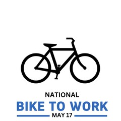 National Bike to Work Day, Bike Day, Holiday concept. Template for background, banner, card, poster. - obrazy, fototapety, plakaty