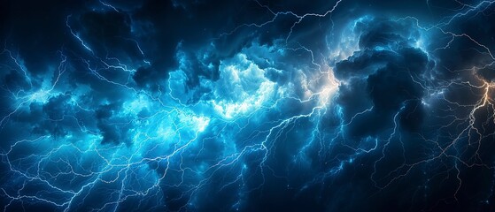 Lightning bolt, close up, night sky, sharp detail, dramatic lighting - obrazy, fototapety, plakaty