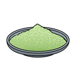 Powdered matcha green tea