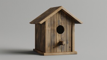 Obraz na płótnie Canvas Blank mockup of a luxury birdhouse crafted from highquality materials. .