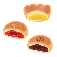 いろいろな菓子パン