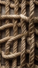 Rustic Rope, twisted patterns and textures of rustic rope or twine