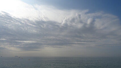 clouds over the sea
