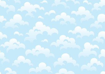 空と雲のシームレスなパターン