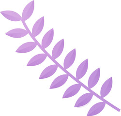 Fototapeta na wymiar Purple Leaves Branch