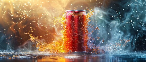 Beverage burst, can with a bang, gradient power surge