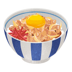 牛丼卵のせ