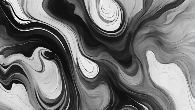 A wallpaper with abstract ink blot textures, showcasing organic shapes and fluid patterns in monochromatic colors like black and white or grayscale ULTRA HD 8K