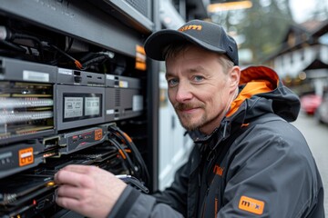 An individual meticulously working on assembling a circuit board for cryptocurrency mining, in a tech-driven environment.