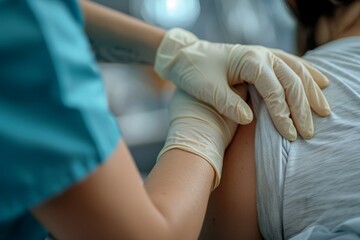 Fototapeta premium Vaccination Procedure Close-Up