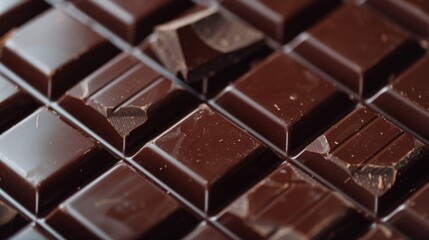 The concept of World Chocolate Day. Various chocolates in dark color. Space for text. Food background