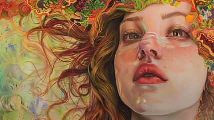 A faux painting, meticulously drawn with colored pencils and oils to defy artistic conventions