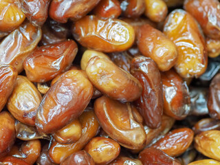 Tasty Dates: Large Natural Sweet Dessert with Glossy Texture