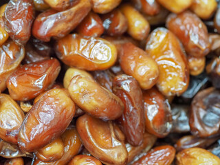 Tasty Dates: Large Natural Sweet Dessert with Glossy Texture