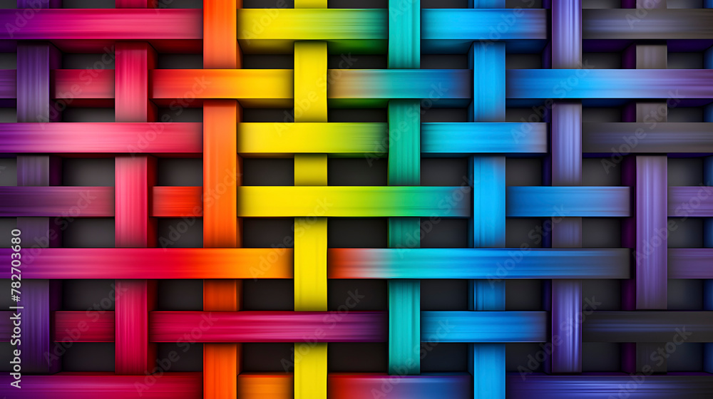 Wall mural digital color mosaic square abstract graphic poster web page ppt background