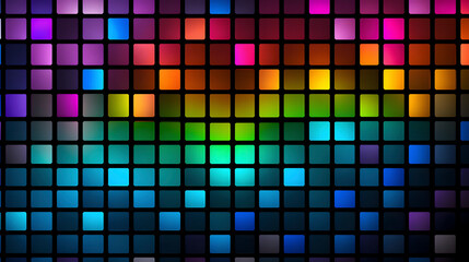 Digital color mosaic square abstract graphic poster web page PPT background