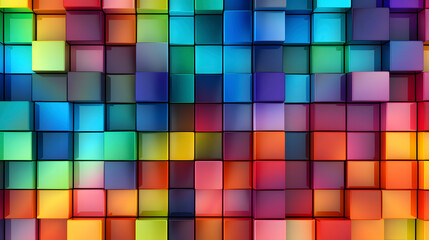 Digital color mosaic square abstract graphic poster web page PPT background