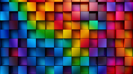 Digital color mosaic square abstract graphic poster web page PPT background
